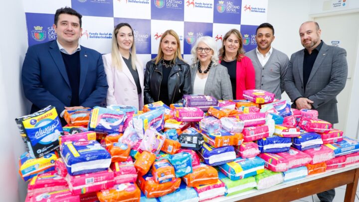 Fundo Social de Solidariedade de São Caetano recebe doação de 12 mil absorventes da OAB-SCS