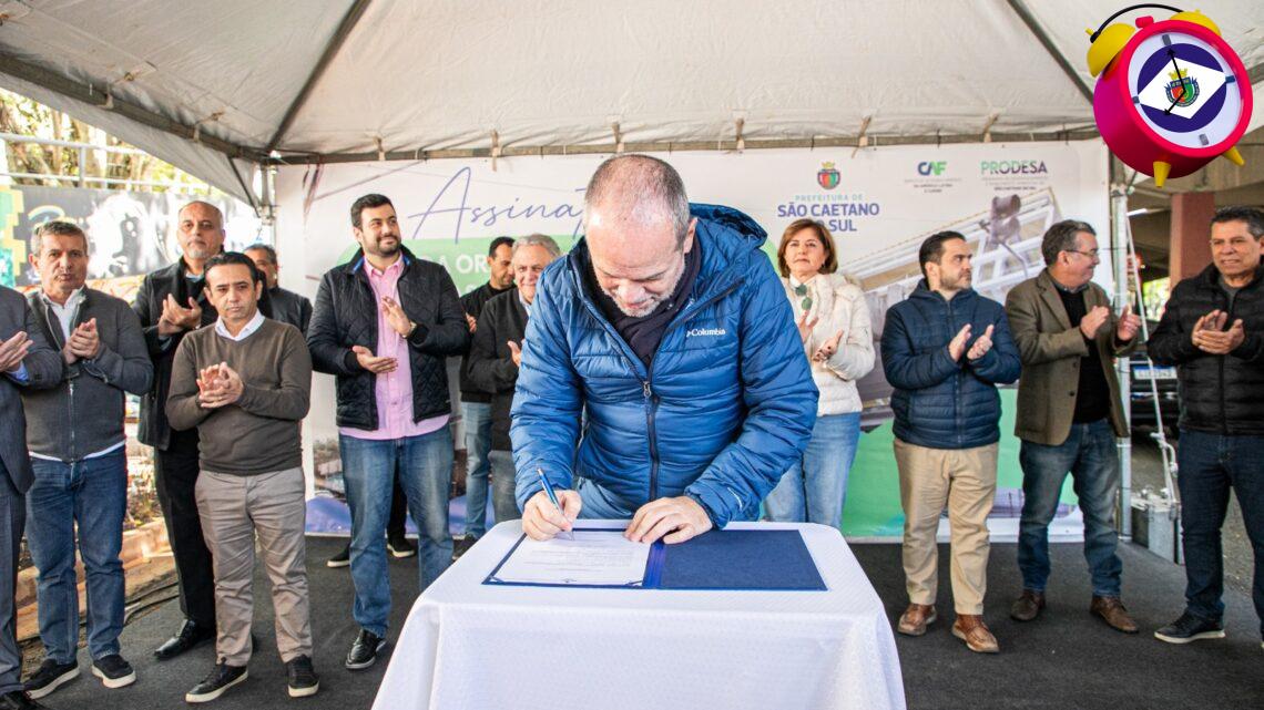 Prefeitura de São Caetano assina ordem de serviço para revitalização do módulo 2 do Terminal Nicolau Delic