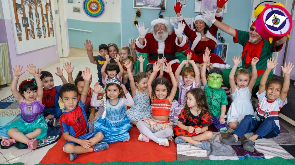 Magia do Natal encanta crianças da Educação Infantil em São Caetano