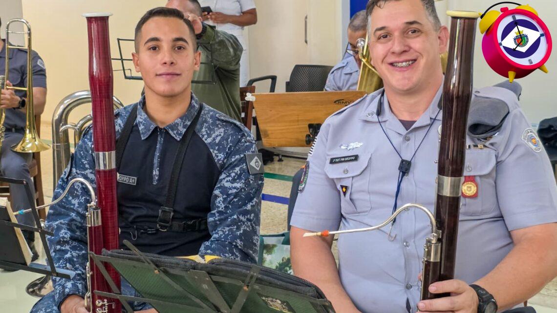 GCM de São Caetano participa de encontro musical que uniu Forças Armadas e Forças Auxiliares no Hospital da Força Aérea de São Paulo