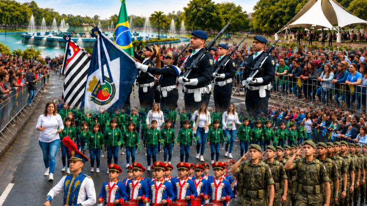 São Caetano realiza Desfile Cívico-Militar de 7 de Setembro na Avenida Presidente Kennedy